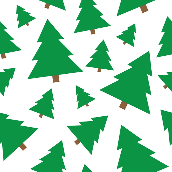 Arbre de Noël fond sans couture — Image vectorielle