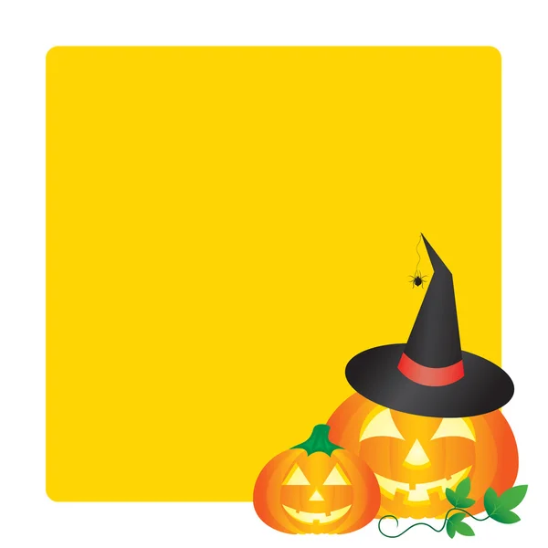 Cartão de saudação Halloween — Vetor de Stock