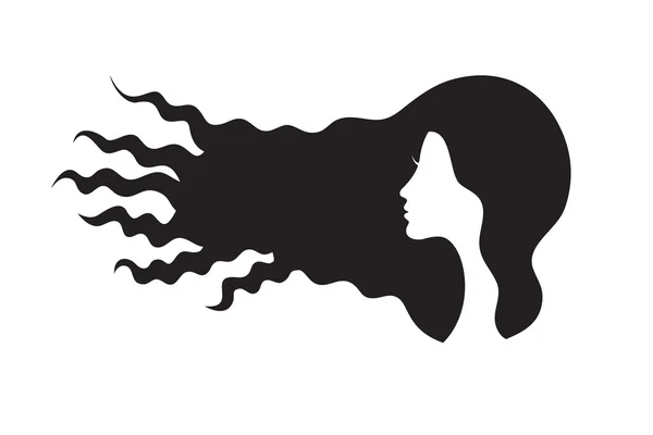Female silhouette — Stock Vector