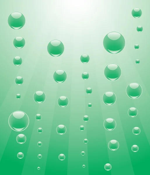 Zelené moře bubliny — Stockový vektor