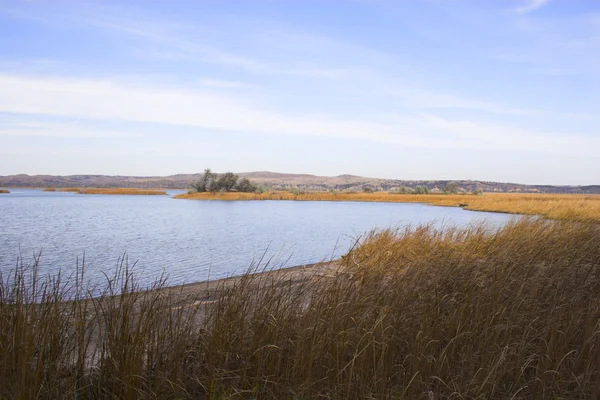 大草原の湖や河川 — ストック写真