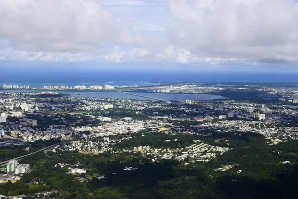 Pohled na město ostrov — Stock fotografie
