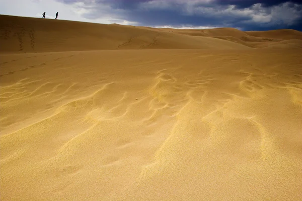 Temporale sulle dune di sabbia — Foto Stock