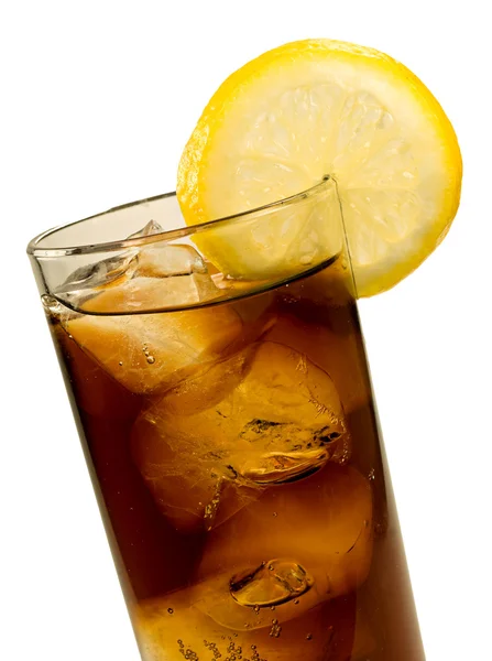 Cola Ice and Lemon — Stock Photo, Image
