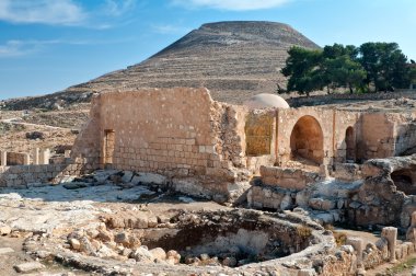 Herodium, ancient fortress. clipart