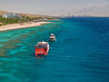 Eilat Körfez, İsrail.