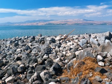Sea of Gallilee, Israel. clipart