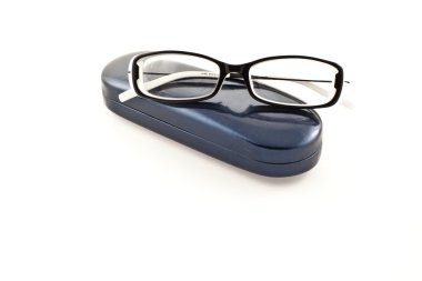 Glasses on its case clipart