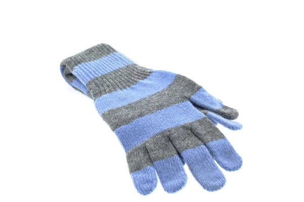 Pair of wool striped gloves — Stock Photo, Image