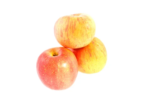 Tři šťavnatá jablka — Stock fotografie
