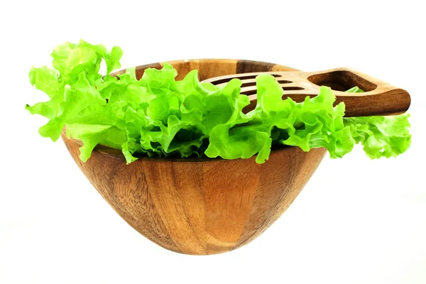 stock image Lettuce leaves in a salad bowl