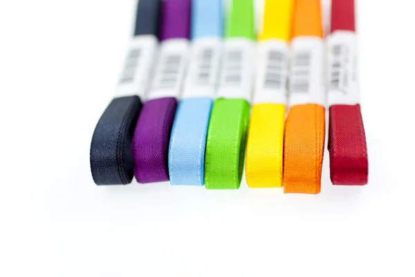 Siete cintas de colores — Foto de Stock