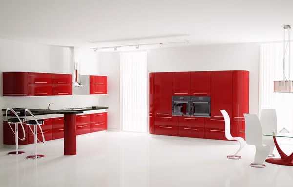 Küche Innenausstattung 3d — Stockfoto