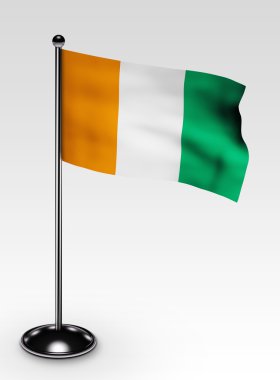 Cote divoire flag clipping path clipart