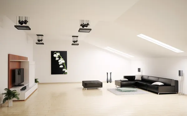 Living room interior 3d render — Stock Photo, Image