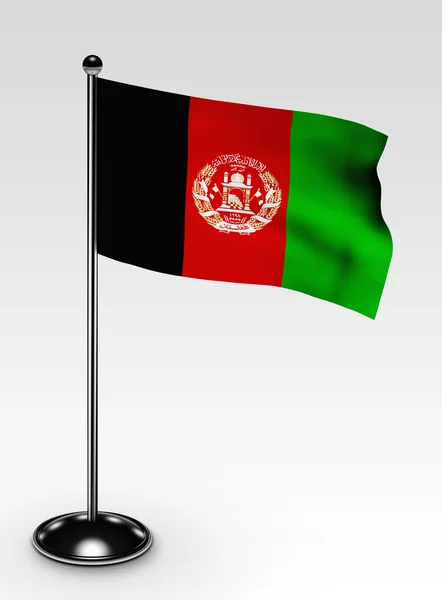 Small Afghanistan flag clipping path — Stock Photo, Image