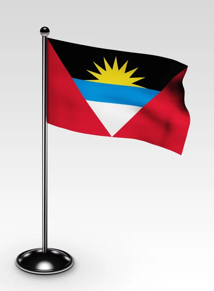 Antigua-et-Barbuda chemin de coupe du drapeau — Photo