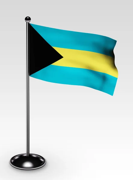 Small Bahamas flag clipping path — Stock Photo, Image