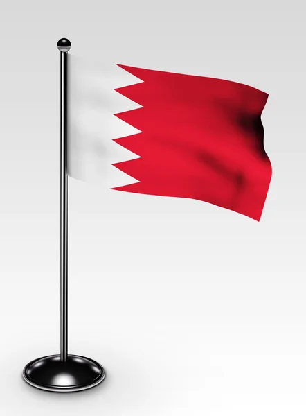 Small Bahrain flag clipping path — Stock Photo, Image