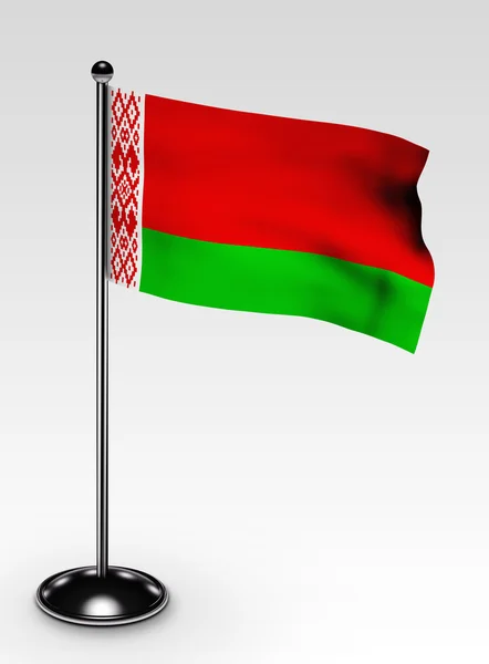 Malé Bělorusko vlajky Ořezová cesta — Stock fotografie