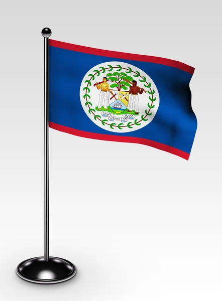 Piccolo percorso di ritaglio bandiera Belize — Foto Stock