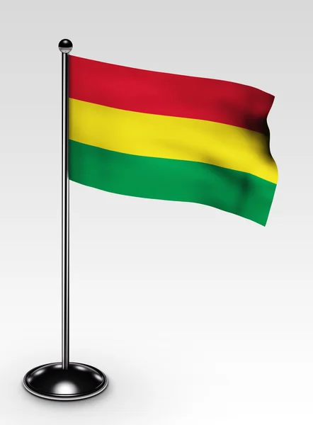 Små bolivia flagga urklippsbana — Stockfoto