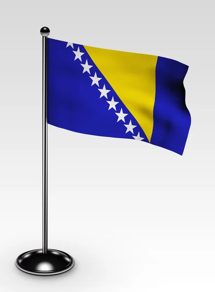 Bósnia e Herzegovina Bandeira — Fotografia de Stock