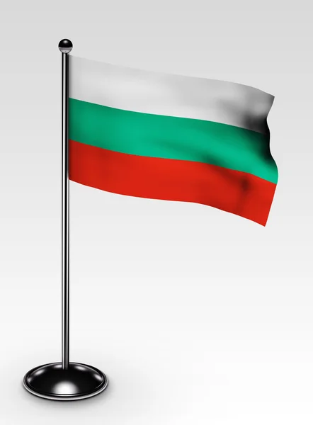 Malé Bulharsko vlajky Ořezová cesta — Stock fotografie