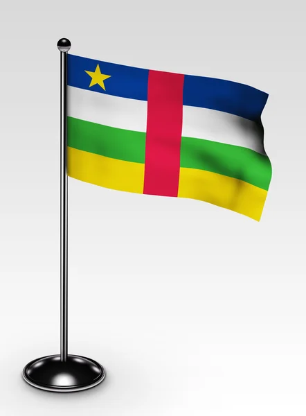 Orta Afrika Cumhuriyeti bayrağı — Stok fotoğraf