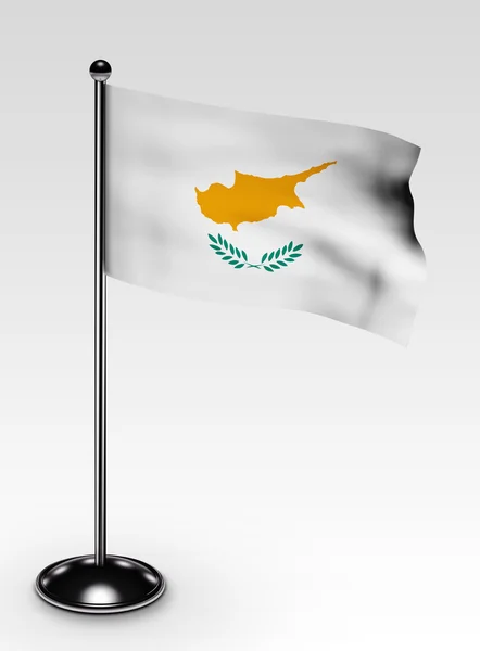 Small Cyprus flag clipping path — Stock Photo, Image