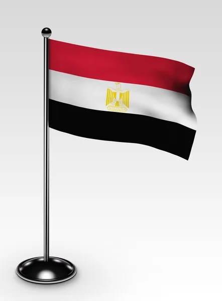 Small Egypt flag clipping path — Stock Photo, Image