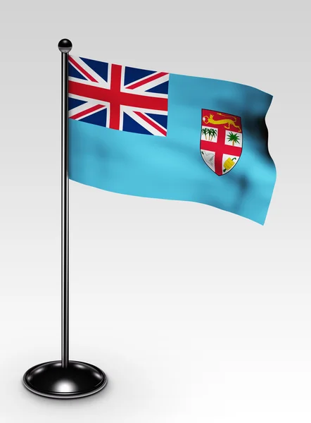 Piccolo percorso di ritaglio bandiera Fiji — Foto Stock