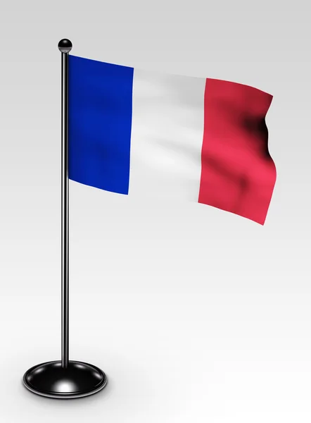 Piccolo percorso di ritaglio bandiera francia — Foto Stock
