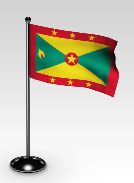 Små Grenadas flagga urklippsbana — Stockfoto