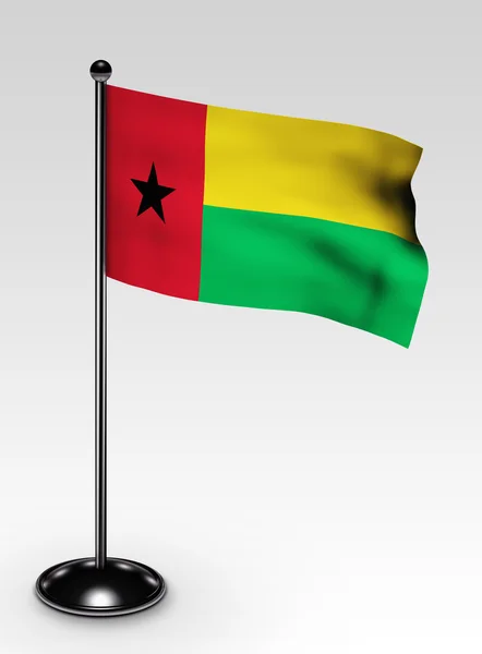 Small Guinea-Bissau flag clipping path — Stock Photo, Image