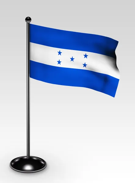 Kleine honduras vlag uitknippad — Stockfoto