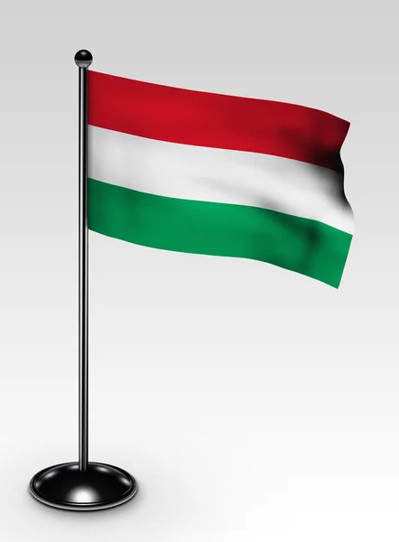 Små Ungern flagga urklippsbana — Stockfoto
