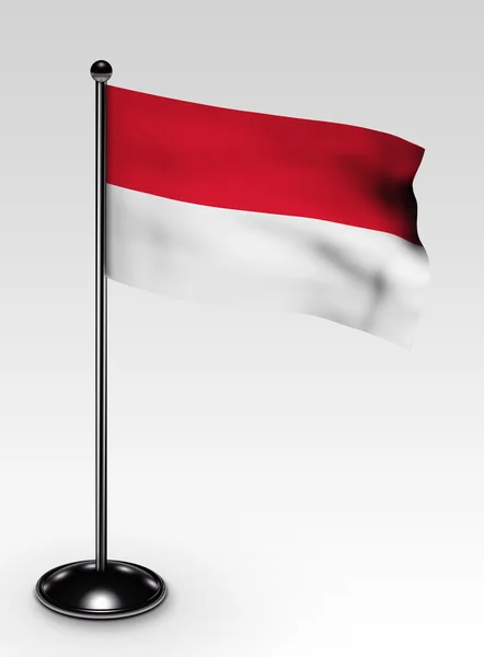 Piccolo percorso di ritaglio bandiera Indonesia — Foto Stock