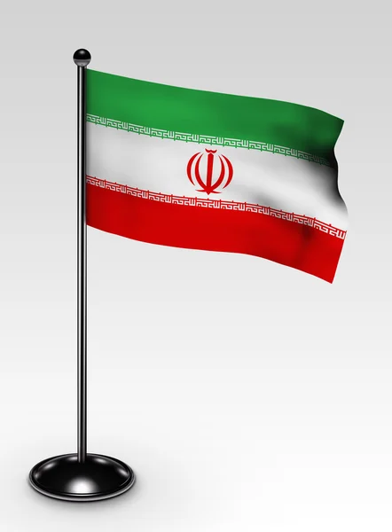 小伊朗国旗剪切路径 — 图库照片