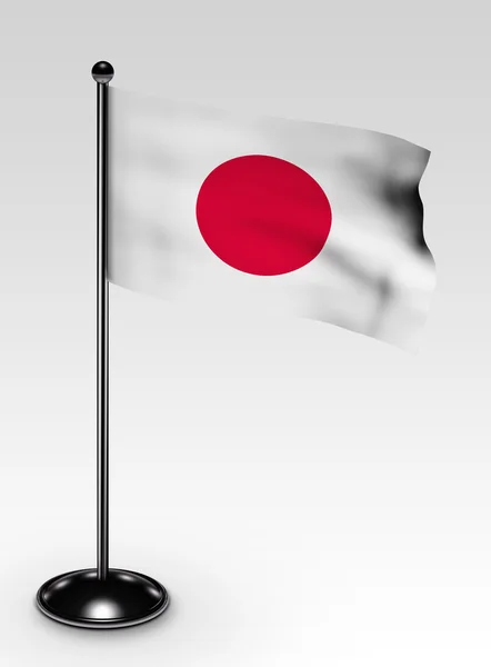 Kleine japan vlag uitknippad — Stockfoto