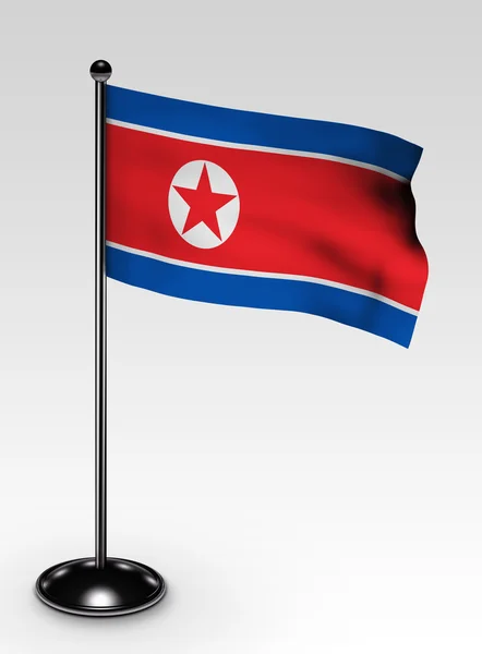 Путь отсечения флага Северной Кореи — стоковое фото