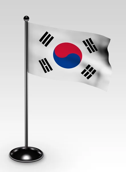 Южный флаг Южной Кореи — стоковое фото