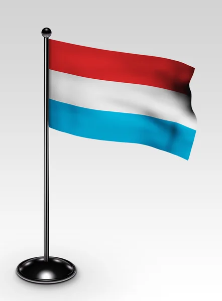 Mała ścieżka przycinająca flaga Luksemburga — Zdjęcie stockowe