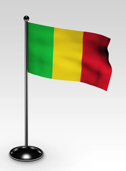 Small Mali flag clipping path — Stock Photo, Image