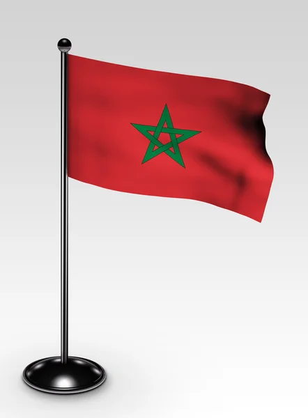 Petit chemin de coupe du drapeau marocain — Photo