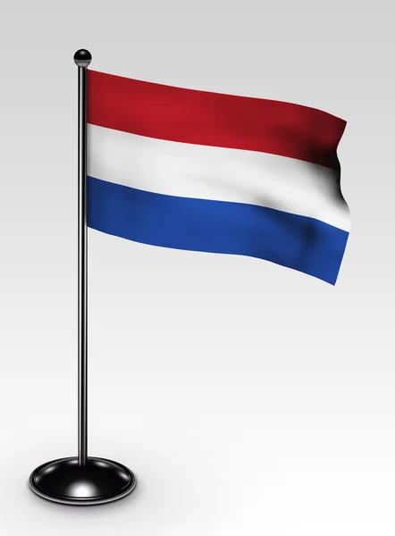 Small Netherlands flag clipping path — Stock Photo, Image