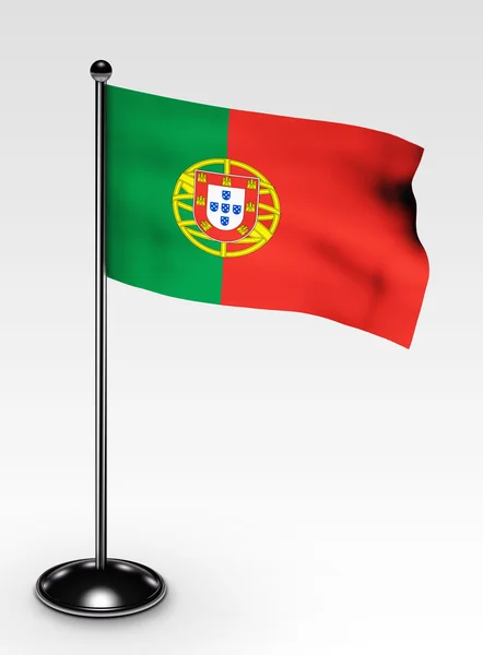 stock image Small Portugal flag clipping path