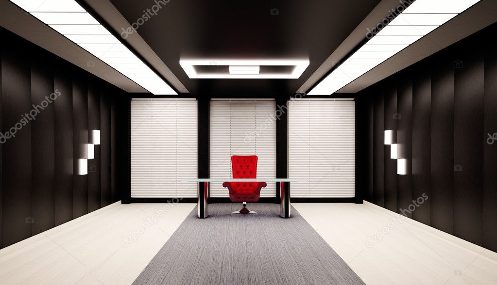 Office interior 3d