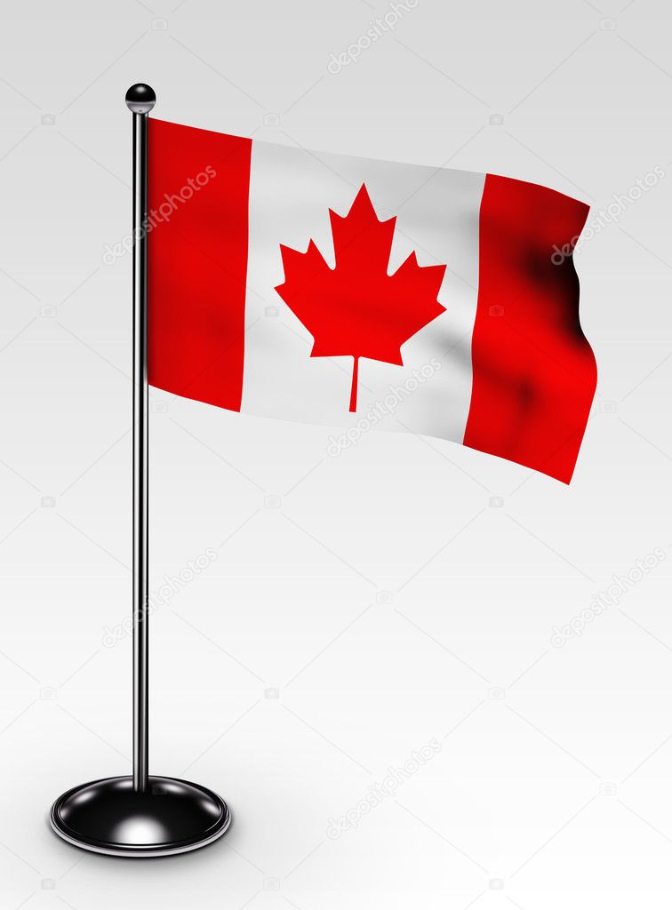 Small Canada flag clipping path