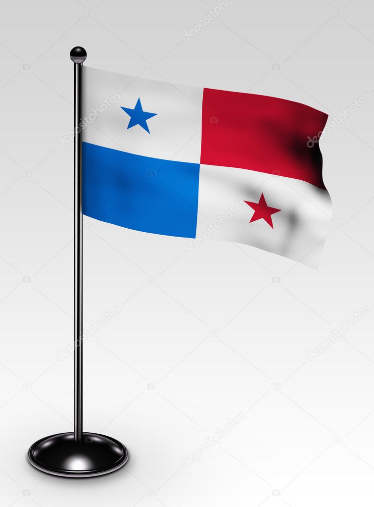 Small Panama flag clipping path — Stock Photo © scovad #2279909